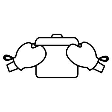 pot ile eldiven mutfak