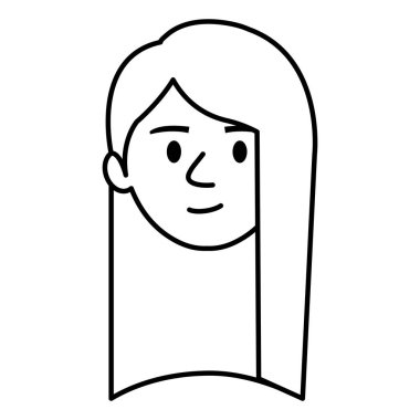 güzel ve genç kadın baş