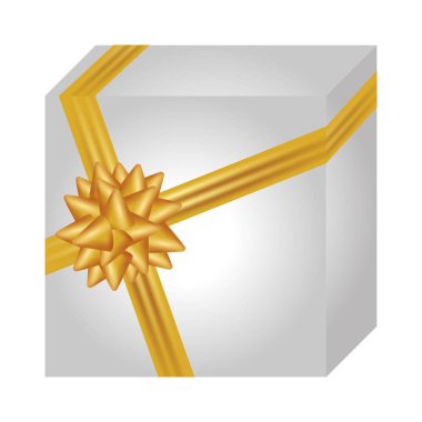 altın kurdele ile hediye kutusu mevcut