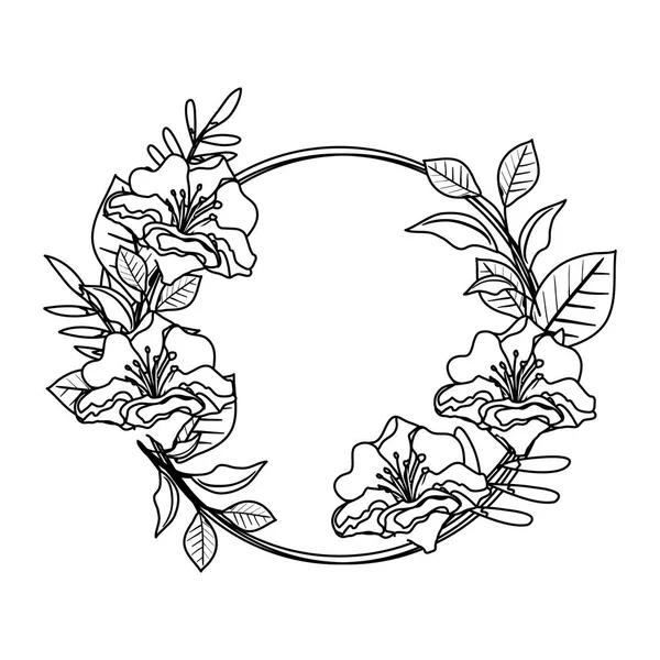 Kreisförmige florale Dekoration — Stockvektor