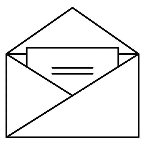 Sobre correo aislado icono — Archivo Imágenes Vectoriales