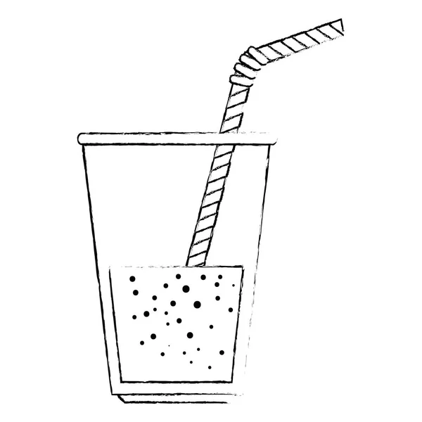 Čerstvý nápoj ve skle — Stockový vektor