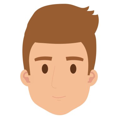 genç adam baş avatar karakter