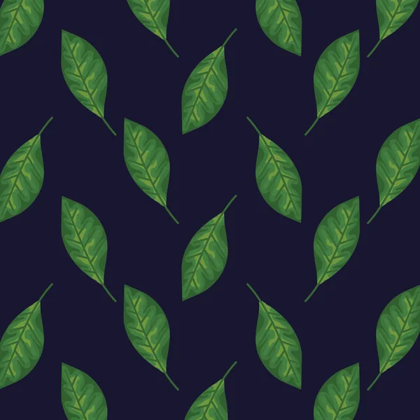 Exotische Blätter Pflanzen Stil Hintergrund — Stockvektor