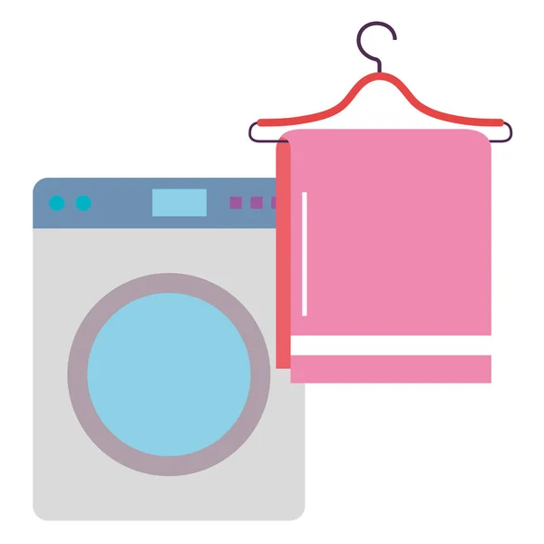 Umyć Maszyny pralnicze usługi — Wektor stockowy
