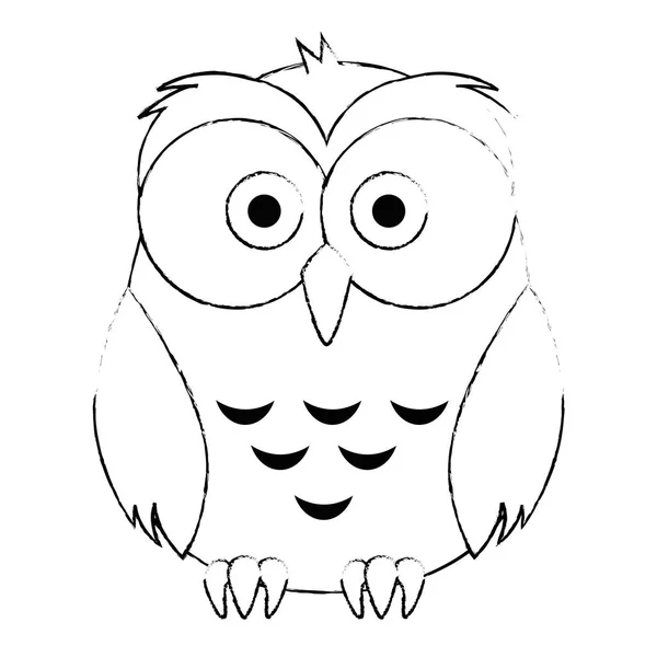 Cute and adorable owl character — Stock Vector