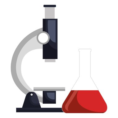 mikroskop ile tıbbi tüp testi