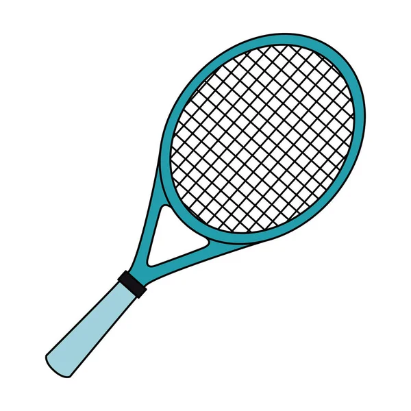 테니스 라켓 고립 된 아이콘 — 스톡 벡터