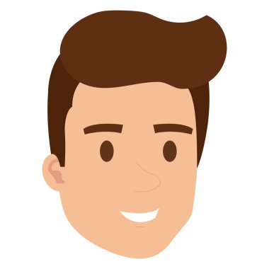 genç adam baş avatar karakter