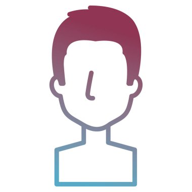 genç adam gömleksiz avatar karakter