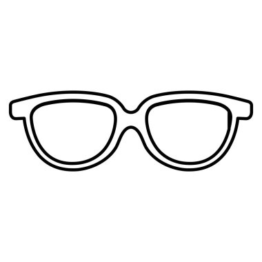 göz gözlük izole simgesini
