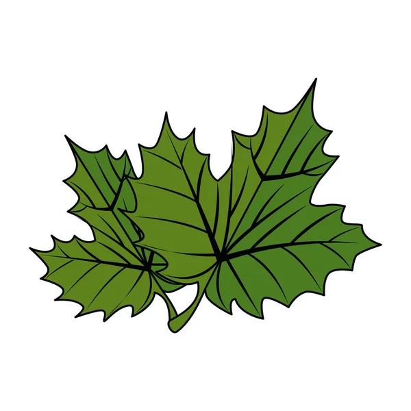 ブドウの葉の孤立したアイコン — ストックベクタ