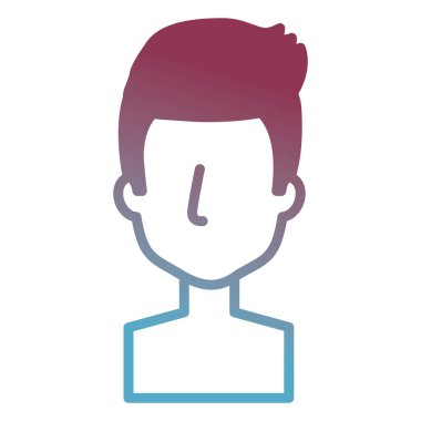 genç adam gömleksiz avatar karakter