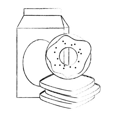 ekmek ve süt ile tatlı çörek