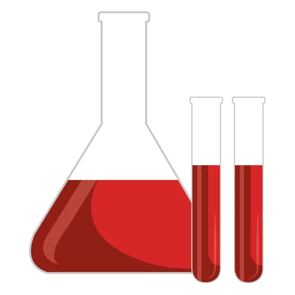 Ikona badania probówek medycznych — Wektor stockowy