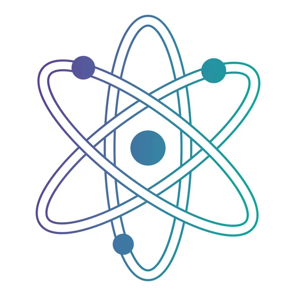 Atoom molecuul geïsoleerde pictogram — Stockvector