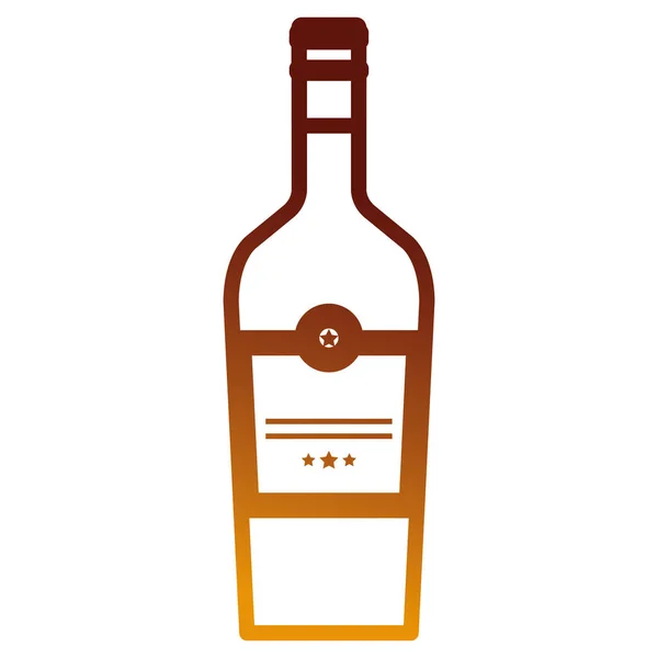 Bouteille de vin icône boisson — Image vectorielle