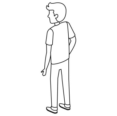 genç adam avatar karakter