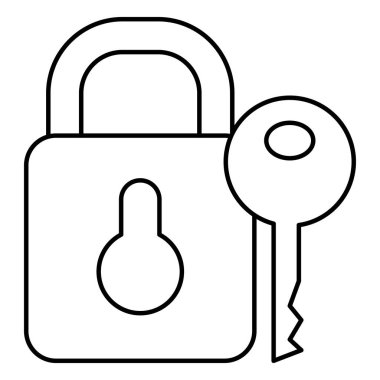 güvenli asma kilit ve anahtar