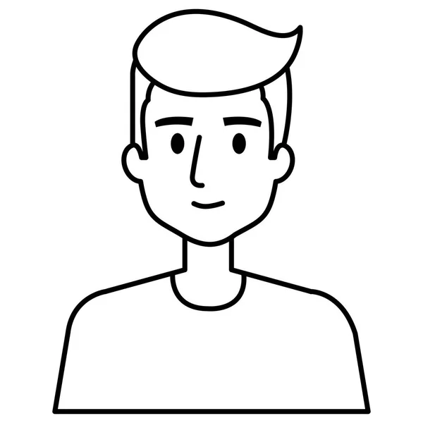 Młody człowiek avatar znaków — Wektor stockowy