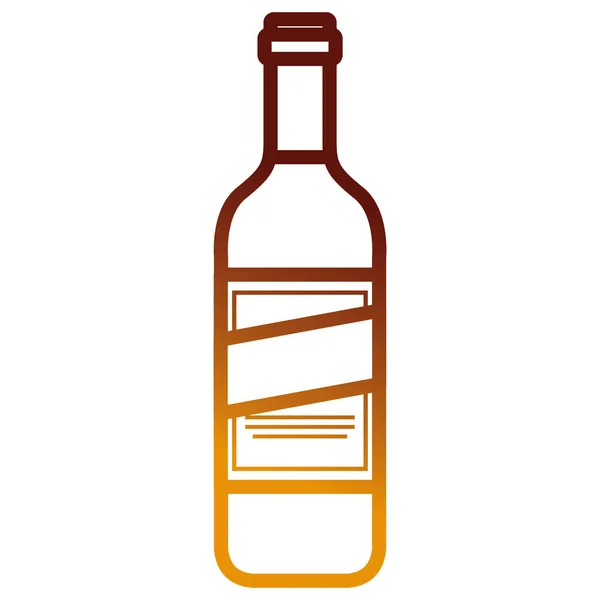 Weinflasche Getränk-Ikone — Stockvektor