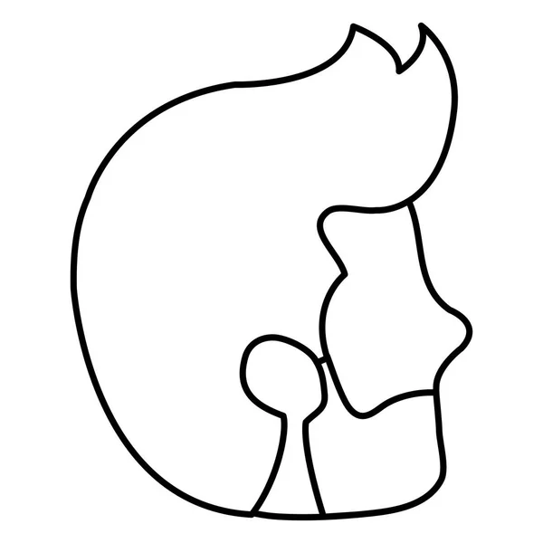 Ung man huvudet med skägg avatar tecken — Stock vektor