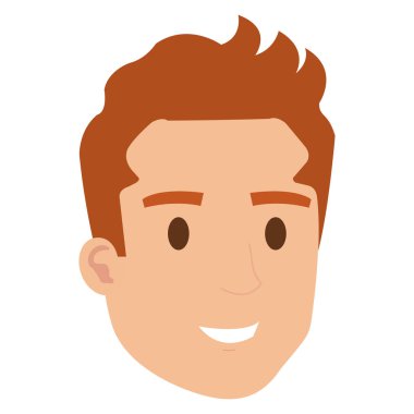 genç adam baş avatar karakter