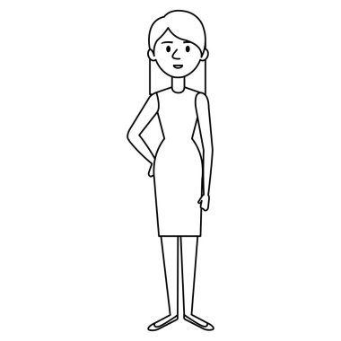 güzel ve genç kadın karakter