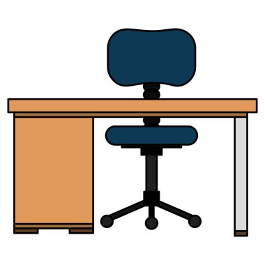 Masa ve sandalye sahne ile Ofis İşyeri