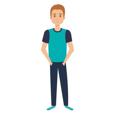 genç adam avatar karakter