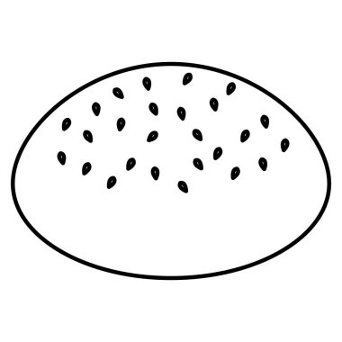 ekmek izole simge taze