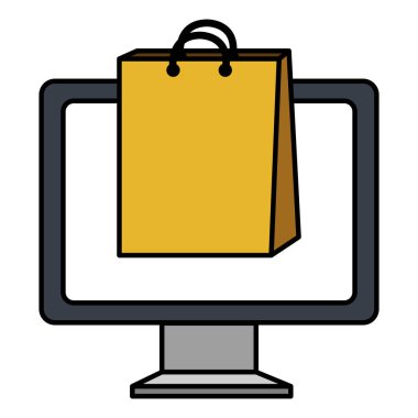 Monitör bilgisayar ile elektronik ticaret