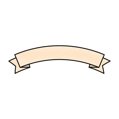 Şerit çerçevesi izole simgesi