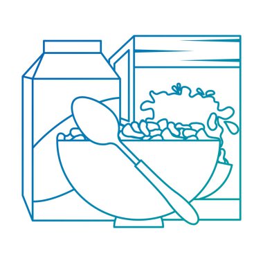 süt ve çanak tahıl kutusu