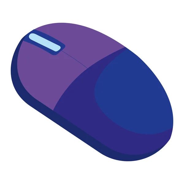 Computer mouse isolated icon — Stock Vector