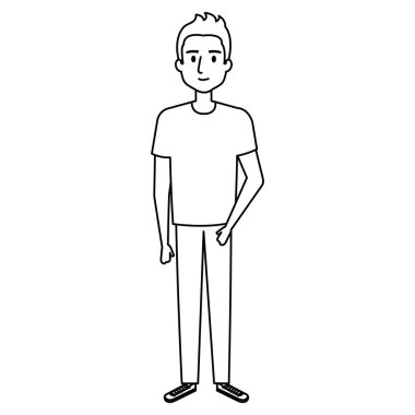 genç adam avatar karakter