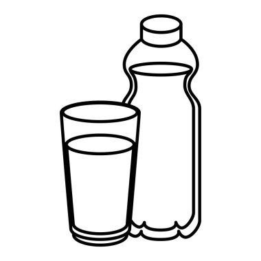 taze içecekler izole simgeler