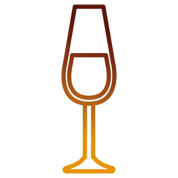 Wine cup glass icon — Stock Vector