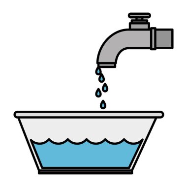 su ile çamaşır plastik pot