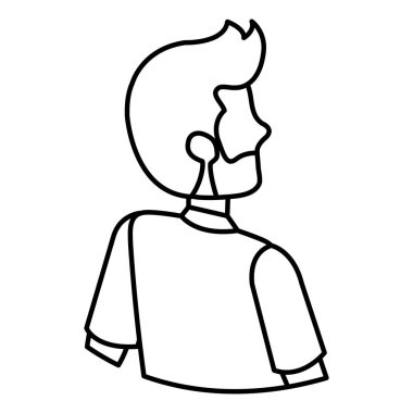 Sakallı genç adam Avatar karakteri