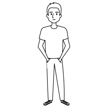 genç adam avatar karakter