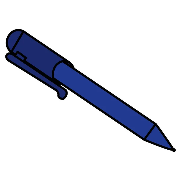 Pen writer isolated icon — Stock Vector