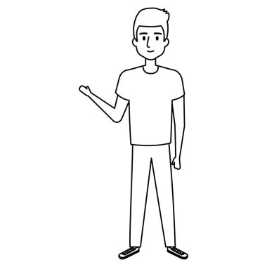 genç adam avatar karakter