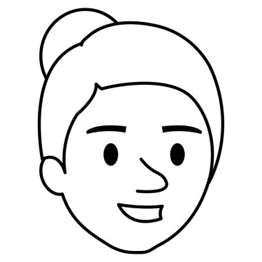 güzel ve genç kadın baş