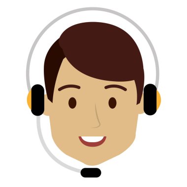 Çağrı Merkezi müşteri temsilcisi ile kulaklık