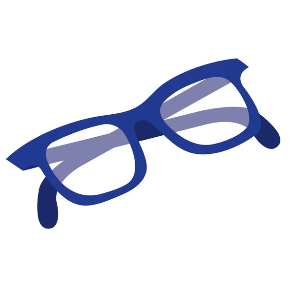 Gafas de ojo icono aislado — Vector de stock