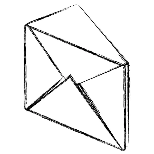 Enveloppe mail icône isométrique — Image vectorielle