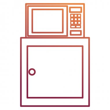 mikrodalga fırın ile mutfak çekmece ahşap