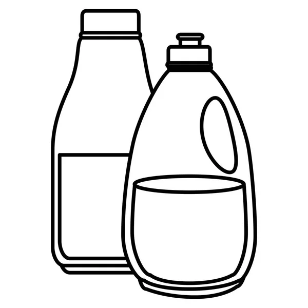 Wasserette en huishoudelijke producten — Stockvector