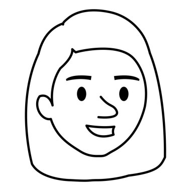 güzel ve genç kadın baş